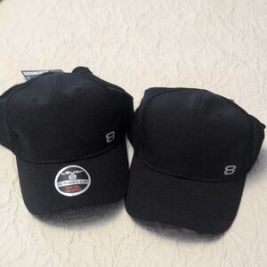 Layer 8 Black Running Ballcaps set of 2